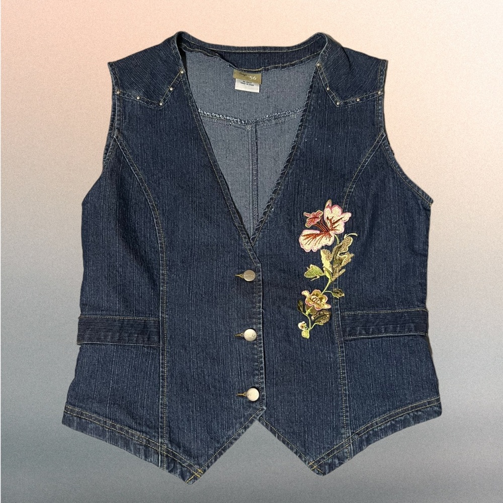 Sage 56 denim vest size 18